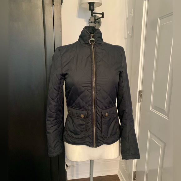 H&M LOGG Lightweight Jacket Navy Blue XS 2 - Picture 4 of 11